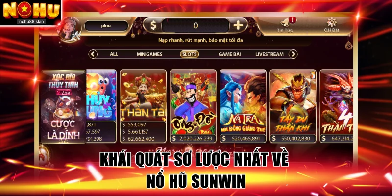 Khái quát sơ lược nhất về nổ hũ Sunwin